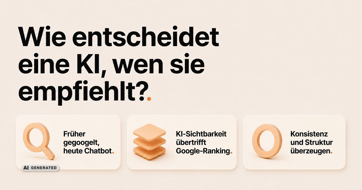 Warum die KI Ihren Wettbewerber empfiehlt und Ihr Unternehmen nicht: Wie B2B-Sichtbarkeit in ChatGPT & Co. wirklich funktioniert